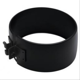 Bride de sécurité Bioten inox laqué noir Ø80/125mm - TEN