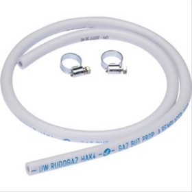 Tuyau gaz caoutchouc blanc L=1,5m pour Butane - propane -NF- 5 ans
