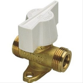 Robinet d’arrêt 1/4 de tour, débit 40kg/h, sortie 10mm, filetage 3/4’’ NF