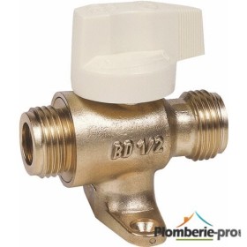 Robinet droit avec pattes, filetage G3/4’’ NF