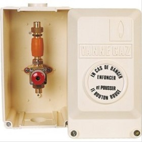Coffret coupure Gaz calibre 15, tube Ø18mm Q1=10 Q2=83