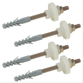 Fixation pour chauffe-eau avec écrou nylon Ø14x69 vendu par 4, vis 10x120