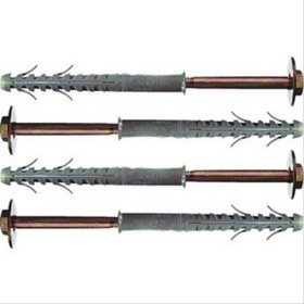 Fixation pour chauffe-eau sur brique creuse, Cheville Ø14x100, vis Ø10 x105, vendu par 4, - Fischer