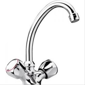 Mélangeur lavabo bec tube mobile Paini tête à clapet NF - PAINI