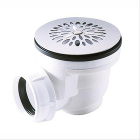 Bonde siphoïde plastique receveur Acier/acrylique ø 60 mm