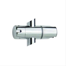Coulisseau chrome pour barre de douche Ø18mm