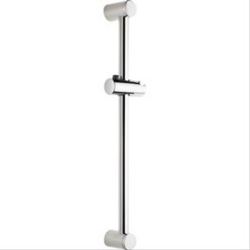 Barre de douche Ø 25 chromée tube laiton à bouton