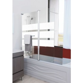 Pare baignoire 2 volet Missi verre 4 mm - Ondée
