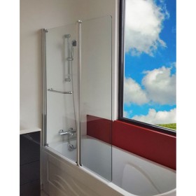Pare baignoire 2 volet sendra verre 4 mm - Ondée
