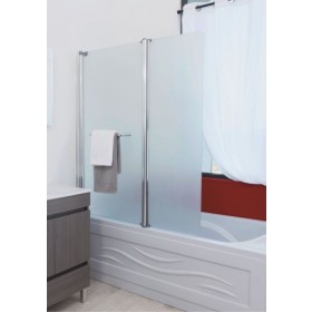Pare baignoire 2 volet pongo verre 6 mm - Prix net livré chez vous - - Ondée