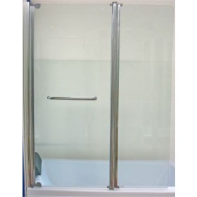 Pare baignoire 2 volet tulpa verre 6 mm - Prix net livré chez vous - - Ondée