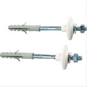 Fixation sanitaire acier, Cheville 12x60, goujon 10x100, perçage Ø12 vendu par 2 - Bol-fixations