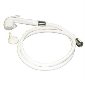 Kit douchette hygiène hydrotherapie à flexible blanc 1,5m