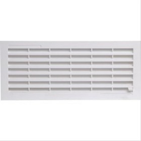 Grille horiz démontable, à fermeture avec moust, H120 x L299, 116 cm² de passage d’air,