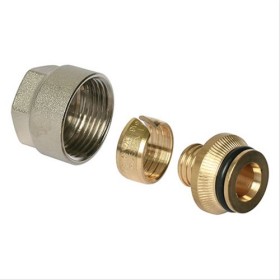 Raccord droit PER visser ecrou F3/4EK nickel Ø12