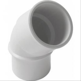 Coude F-F 45° 40 PVC BLC Nicoll -NF- - NICOLL