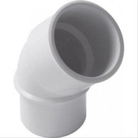 Coude FF 45° Ø50 PVC Nicoll -NF-  blanc - NICOLL
