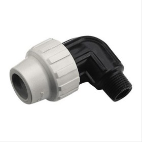 Coude M1/2’’(15/21) pour tube PE eau Ø20  Le lot de 10