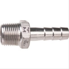 Connecteur Inox strié à visser Ø11,5 M3/8’’ L=42mm - Sféraco