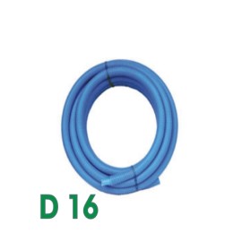 15m Tube PER prégainé Somatherm Bleu Ø16