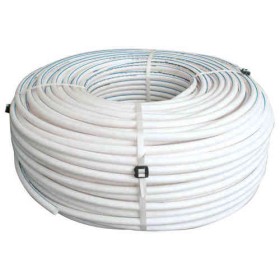 Tube PER BAO Nu Blanc avec liseret Bleu Pex A Ø16 mm- 240m