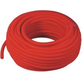 Gaine isolante en polypropylène rouge 50m Ø 28 int