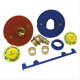 Fixoplac coudé PER Glissement pour bain-douche Ø16-F1/2’’(15/21)