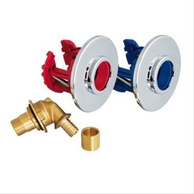Fixoplac coudé PER Glissement pour lavabo/sous-évier Ø16-M3/8’’(12/17)