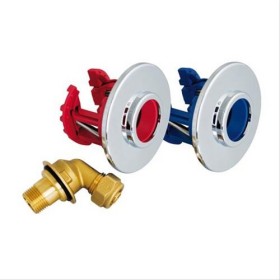 Fixoplac coudé PER Compression pour lavabo/sous-évier Ø16-M3/8’’(12/17)