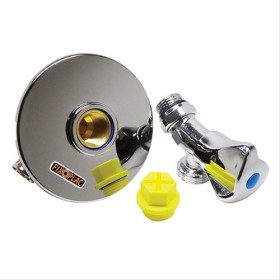 Fixoplac coudé Multicouche à sertir pour machine à laver Ø16-F1/2’’(15/21) avec robinetterie