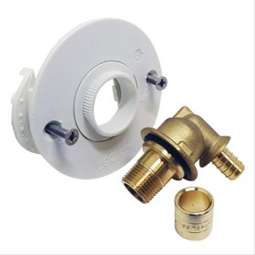 Fixoplac coudé PER Glissement pour WC Ø12-M3/8’’(12/17) plaque alvéolaire