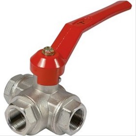 Vanne ACS femelle 3 voies 3/4’’(20/27) en T: 2 entrées vers 1 sortie
