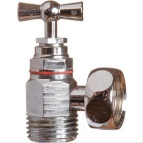 Robinet équerre chromé à potence avec presse-étoupe MF1/2