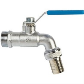 Robinet à boisseau sphérique en acier M3/4’’ Nez 1’’ poignée rouge