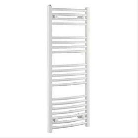 Radiateur sèche-serviettes acier - rondo blanc
