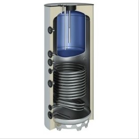 Ballon sanitaire-chauffage acier 500 litres 1 serpentin, cuve 150L  1650x650 Classe A+