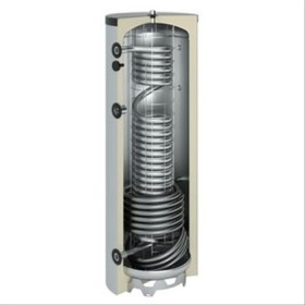Ballon sanitaire-chauffage acier 500 litres 1 serpentin, prépa eau chaude inox  1760x760 Classe A+