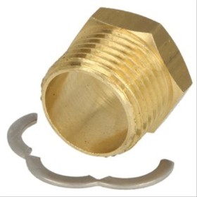 Raccord à vis M pour flexible inox solaire avec écrou, bague 1’’ Ø20