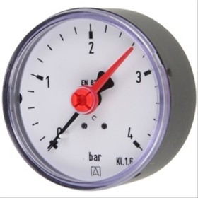 Manomètre solaire axial 1/4’’ - 0-4 bar - max 130°C - Ø63mm
