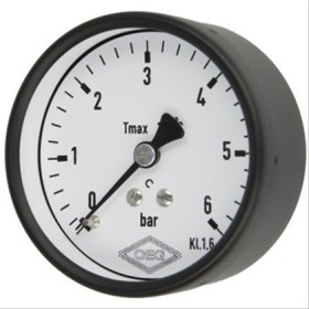 Manomètre solaire axial 1/4’’ - 0-6 bar - max 130°C - Ø63mm
