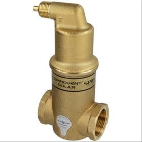 Séparateur de bulles d’air solaire Spirovent horizontal ’’Autoclose’’, F1’’1/4