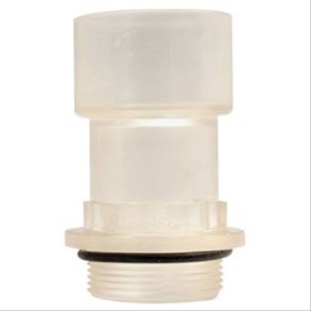 Douille de flexible transparente M1’’1/2 x manchon Ø50 mm