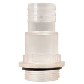 Douille de flexible transparente M1’’1/2 x douille Ø38 mm