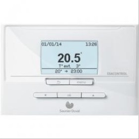 Thermostat d’ambiance programmable Exacontrol E7 C filaire pour chaudière - SAUNIER DUVAL