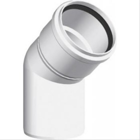 Coude PP TEN 45° sans support Ø80mm - TEN