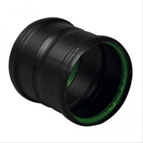 Rallonge FF 120mm conduit pellets émail noir mat diam 100mm - TEN